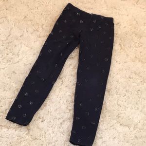 J.Crew Crew Cuts Sparkle polka Dot leggings